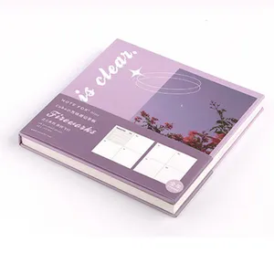 18x18cm Hardcover haftalık defter 168 sayfa havai fişek Ins kız el kitabı günlük öğrenciler okul ofis dizüstü planlamacıları