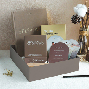 Cahier de cartes d'affirmation de motivation positive avec impression de logo personnalisé Ensemble journal d'affirmation de soins personnels - Product Image 5