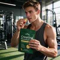 Bonbons gélifiés à la créatine monohydrate OEM/ODM 5000mg en sachets pour la force musculaire et le soutien de l'entraînement – Gommes à la créatine