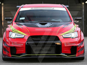 Kits de carrocería personalizados de fibra de vidrio + fibra de carbono para Mitsubishi <span class=keywords><strong>Lancer</strong></span> Evolution <span class=keywords><strong>Evo</strong></span> X modificado actualizado Vrs Wide Ver 2 Estilo - Product Image 3