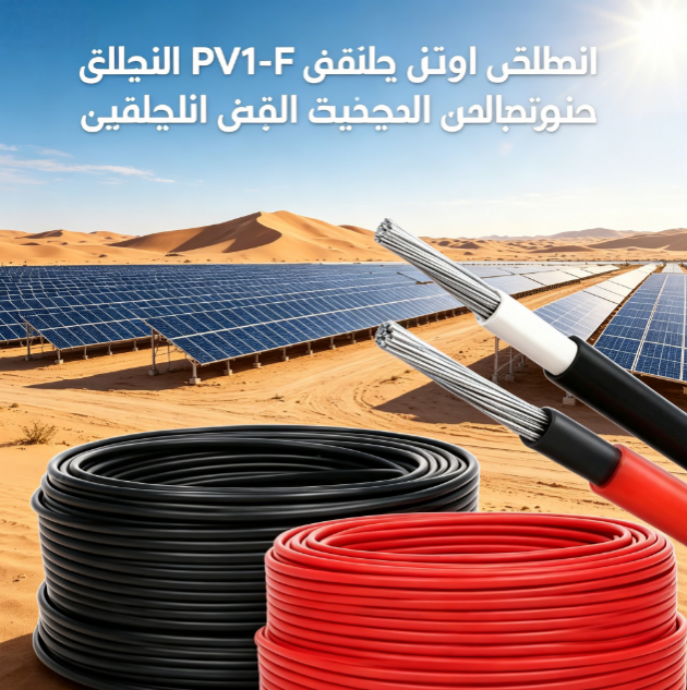 PV1-F UV & Heat Resistant Solar Cable with Anti-aging Sheath for Wiring of Large Desert Photovoltaic Power Plants in Middle Eas