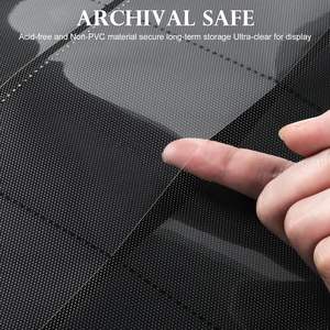 Classeur de cartes à collectionner populaire grande capacité à 9 pochettes en cuir PU premium avec fermeture éclair sécurisée pour collection - Product Image 2