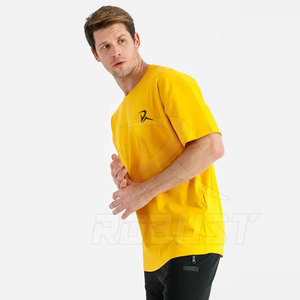 Camiseta de algodón 100% con hombros caídos de gran tamaño de alta calidad para hombre, camiseta en blanco con estampado personalizado de peso pesado para la calle - Product Image 3