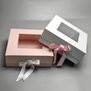 Caja de Embalaje Rígida Reciclable con Cierre Magnético de Lujo Rosa con Logotipo Personalizado, Cajas de Cartón para Zapatos, Ropa y Prendas de Vestir, Cajas de Envío con Esponja - Product Image 3
