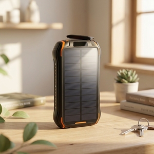 <span class=keywords><strong>26800mAh</strong></span> grande capacité 5V/3.1A Ipx6 étanche panneau solaire batterie externe avec lampe de poche haute lumière, 2 ans de garantie - Product Image 6