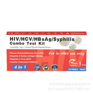 ชุดตรวจคัดกรองโรคติดต่อทางเพศสัมพันธ์ HIV HCV HBsAg ซิฟิลิส แบบรวม 4 in 1 ชนิดการ์ด สำหรับใช้ในห้องปฏิบัติการ - Product Image 2