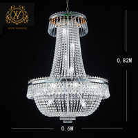 Lustre LED en fer et acrylique de style européen, neuf d'usine, pour plafond, lampe décorative pour auditorium, hôtel, scène, accessoires d'ambiance