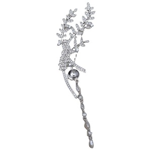 Broche de Plata S925 Hecho a Mano con Diseño de Espiga de Trigo y Hoja, Decoración de Pecho para Mujer, Flor de Pecho con 8-9 Perlas, Accesorios de Moda Personalizados - Product Image 5