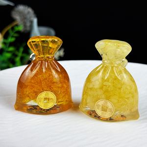 ของตกแต่งบ้านรูปถุงเงินเรซิ่นคริสตัลขัดเงา ดึงดูดโชคลาภ สำหรับเทศกาลต่างๆ ขายส่ง - Product Image 2