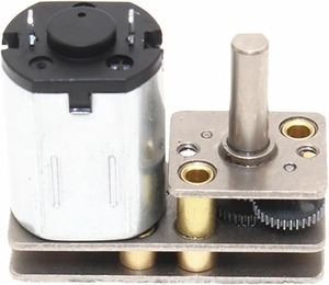 Moteur à engrenages GM1024-N20 en acier, structure en L, 10 * 24 mm, N20 6V 12V (1 rapport 100, 3V 0,5W) - Product Image 1