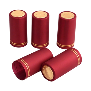 Capsules et joints thermorétractables ronds en PVC personnalisables pour bouteilles de champagne, de <span class=keywords><strong>vin</strong></span> et de spiritueux avec bande de déchirement - Product Image 1