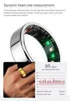 Anneau intelligent en acier inoxydable SR02 en gros, moniteur de fréquence cardiaque, de tension artérielle et de sommeil, anneau intelligent unisexe pour couple