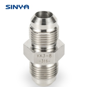Ống kết nối nam thẳng 316 thép không gỉ Công Đoàn 3/4 jic nén thủy lực phụ kiện nhà cung cấp jic Flare phù hợp - Product Image 2