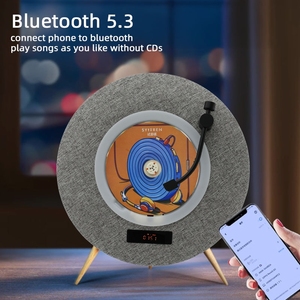 UFO forme HiFi qualité sonore bidirectionnel <span class=keywords><strong>Bluetooth</strong></span> 5.3 4000mAh Rechargeable nostalgique musique Album lecteur <span class=keywords><strong>CD</strong></span> <span class=keywords><strong>Portable</strong></span> - Product Image 3
