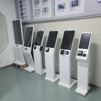 Support de terminal de point de vente au sol, borne de commande tactile de 43 pouces, machine de paiement pour service de commande en libre-service, prise en charge multi-OS SDK pour la publicité