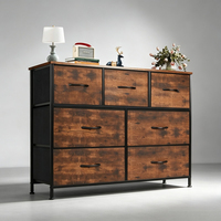 Armoires de rangement en bois simples pour entrepôt, salon, chambre - Multi-étages, écologiques, durables, 5 tiroirs, petite taille