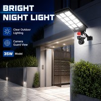 Lámpara Solar de Calle con Módulo de Advertencia Roja de Carga Rápida de 35W, Diseño Personalizado para Seguridad en Parques Industriales