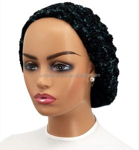 Nouvelle meilleure qualité femmes israël moucheté teinture Chenille Snoods Snoobies et bérets tricoté femmes juives bandeau chapeaux religieux - Product Image 6