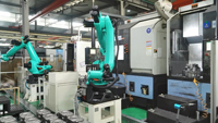 Bras robotisé industriel universel EDDIE AT210R2700A 1140 kg, 6 axes articulés, moteur, boîte de vitesses, PLC, IP65