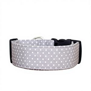Collar para Perro con Diseño de Puntos Grises - Product Image 1
