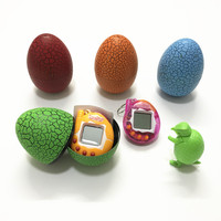 Jouet électronique portable Tamagotchi œuf de dinosaure multicolore en plastique pour enfants, cadeau de Noël