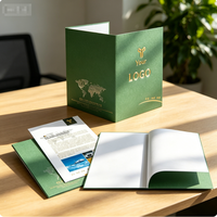Carpeta Negra Personalizada para Escuela de Negocios, Logotipo Personalizado, Folleto de Producto Empresarial, Carpeta de Presentación A4, Carpeta de Archivos de Documentos