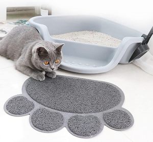 Tapis anti-déchets pour litière de chat, écologique, imperméable, robuste, en maille durable, personnalisable, en PVC, pas cher - Product Image 1
