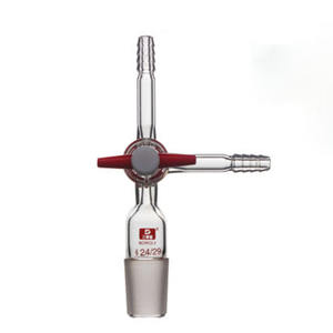 Adaptor Distilasi Kaca Meizhixi MZXT-003 Customizable OEM 75 Derajat, Konektor Tabung 3-Arah Bentuk-T untuk Laboratorium, Garansi 1 Tahun - Product Image 1