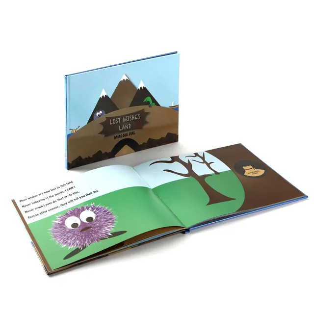 Stampa ecologica di libri per bambini con copertina rigida