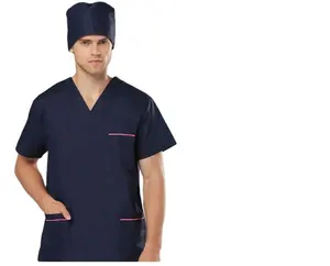 Cheap surgical caps suppliers nurse hats medical scrub caps customizable printed and embroidered logo