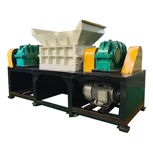 Two shaft shredder for scrap metal plastic shredder machine blades waste car tire granules shredder machine