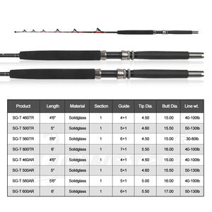 <span class=keywords><strong>Canne</strong></span> <span class=keywords><strong>à</strong></span> <span class=keywords><strong>pêche</strong></span> SG-T Trolling Rod 5'6" 30-80LB en fibre de verre solide, guides <span class=keywords><strong>à</strong></span> rouleaux robustes, <span class=keywords><strong>canne</strong></span> <span class=keywords><strong>à</strong></span> <span class=keywords><strong>pêche</strong></span> pour bateau, pour <span class=keywords><strong>la</strong></span> <span class=keywords><strong>pêche</strong></span> au gros gibier, <span class=keywords><strong>pêche</strong></span> conventionnelle, groupére. - Product Image 2