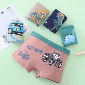 Lot de 5 boxers en coton pour garçons, caleçons pour adolescents et étudiants, sous-vêtements pour enfants à motifs de dessins animés - Product Image 2
