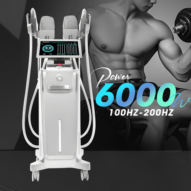 Lowest Price 4 5 Handles Body Sculpt Electronic Muscle Stimulate 16 Tesla Muscle Stimulator Ems Machine With Ems Pelvic Chair