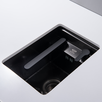 Presse de haute qualité soulever le robinet de cuisine télescopique Double évier intelligent robinet de cuisine robinet caché