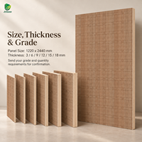 Panneau mural en contreplaqué recouvert de placage à carreaux caramel Jinbase W-KJ-401, qualité E0, 1220x2440mm, placage de chêne flexible, bois de hêtre