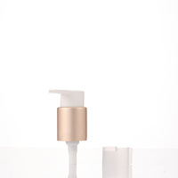 Nouvelle pompe à crème en aluminium argenté pour lotion cosmétique, en plastique, 20 24 28/410