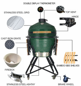 Kimstone Professional Kamado 24 Inch XXL <strong>Large</strong> Keramik Barbeque Grill the Best <strong>Asadors</strong> for Outdoor Cooking - Product Image 3