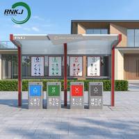 RNKJ Station de Collecte des Déchets Souterraine Intelligente Moderne en Acier avec Induction Automatique du Couvercle et Surveillance IoT