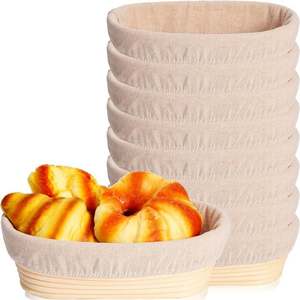 Banneton Willow Wicker 6 pouces Banetton Basket Pâte et pain en bambou Skinny Brotform Bosses Food52 Round Bannetons - Product Image 3