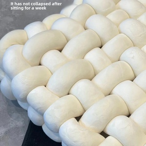 <span class=keywords><strong>Coussin</strong></span> de siège de canapé, <span class=keywords><strong>coussin</strong></span> lombaire, style <span class=keywords><strong>scandinave</strong></span>, tissé à la main, décoration d'intérieur japonaise - Product Image 4