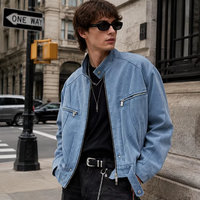Veste bomber vintage pour homme sur mesure OEM ODM, veste cargo en toile pour homme, veste de printemps en polyester, manteau unisexe