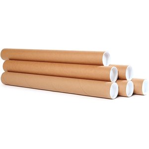 Embalaje de póster redondo de papel de cartón, tubo de correo individual, envío largo, superventas