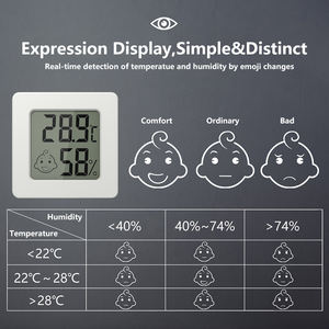 Thermomètres et hygromètres LCD Offres Spéciales intelligents pour la température et l'humidité intérieures - Product Image 4