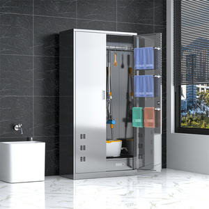 Armadietto per pulizia in acciaio a <span class=keywords><strong>2</strong></span> porte - Product Image 3