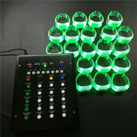 Bracelet LED lumineux pour concert, activé par le son, rythmique, avec télécommande DMX, pour événements