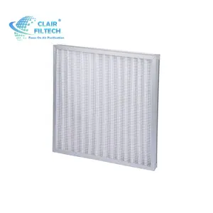 Cardboard Framework Pleated Air Filter Industrial Panel Filter For HVAC System