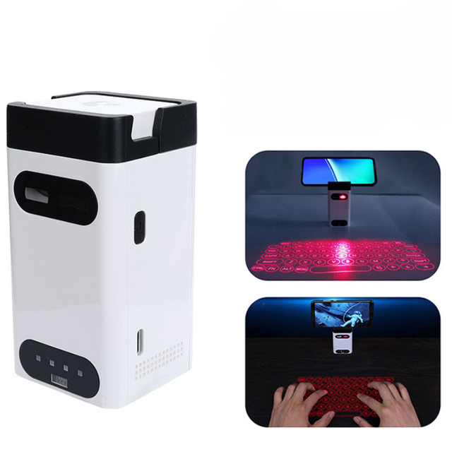 Portable Wireless Mini Virtual Laser Keyboard Projector Fashionable Magnetic Desktop Mobile Phone Computer Application New