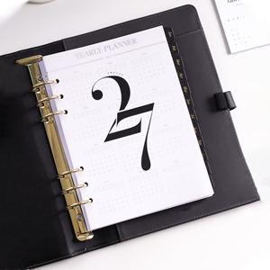 Recharges de papier de qualité supérieure pour agenda 2027, inserts personnalisés pour carnet A5 Filofax à 6 anneaux - Product Image 1