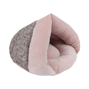 मेइवेपेट बड़े प्लश कुत्ते के बिस्तर लाल पुष्प प्रिंट विरोधी पर्ची बिल्ली सो रहा है और कुत्तों और बिल्लियों के लिए - Product Image 1